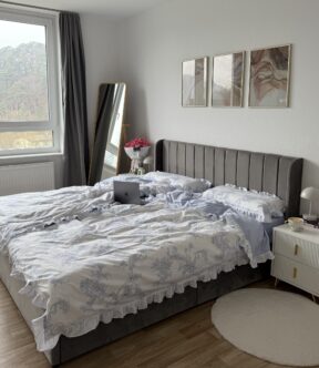 Комплект з рюшами двосторонній Floral Elegance Blue Ranfors