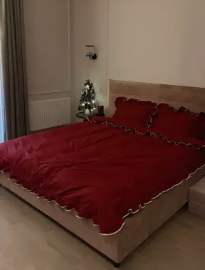 Комплект з рюшами та кантом Merlot/Sand Ranfors