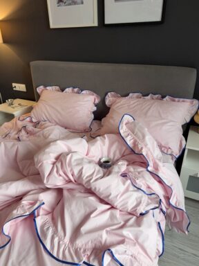 Комплект з рюшами та кантом Soft Rose/Blue Ranfors